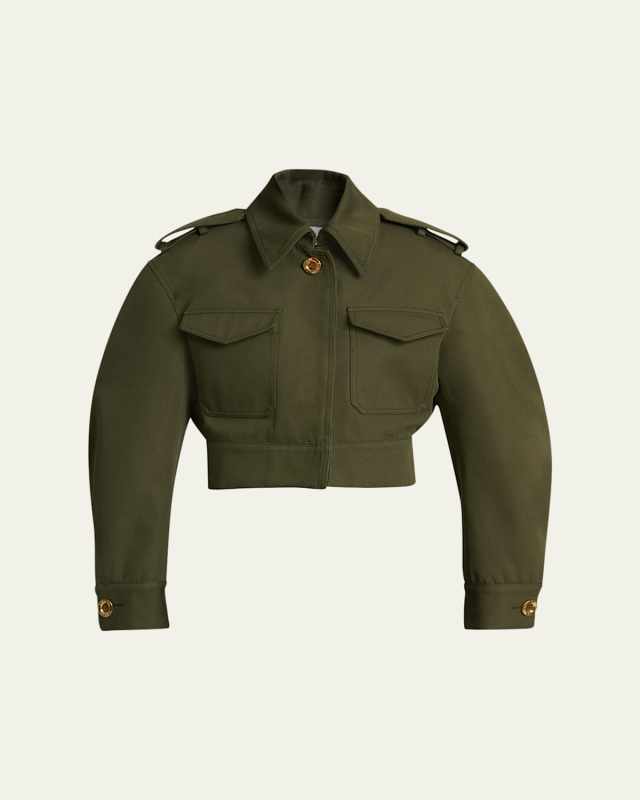 Cocoon Cropped Utility Jacket